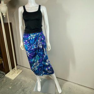 2pc vintage wrap skirt and top
